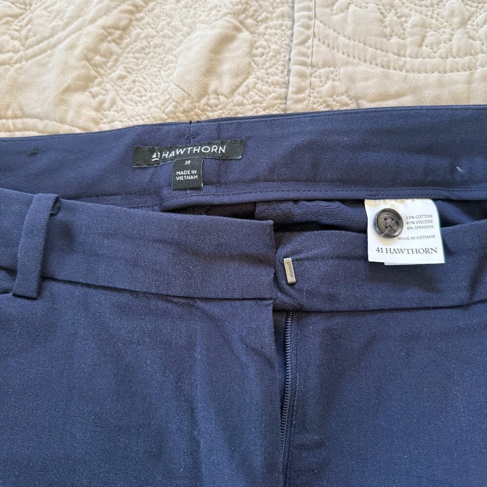 Blue Mid Rise Bootcut Pant - Picture 3 of 3